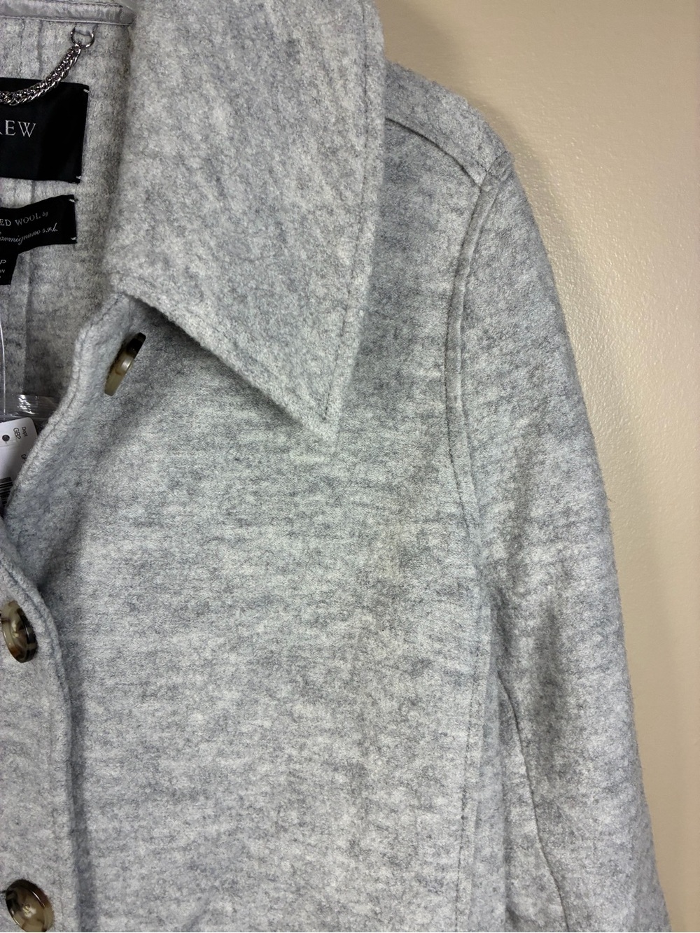 J.Crew Italian Boiled Wool Manifattura Di Carmignano Lady Coat - Picture 5 of 15